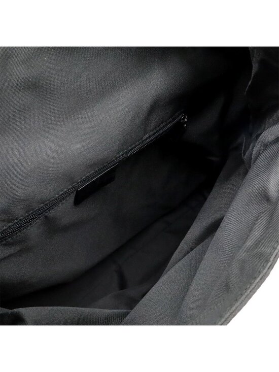 Gucci GG Nylon Backpack Leather Black Silver main image 6